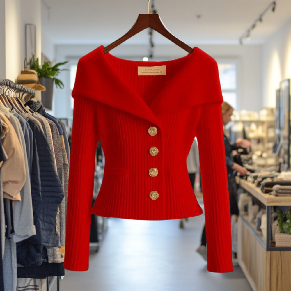Bold Buttoned Sweater Jacket, Lily & Sam, image 2