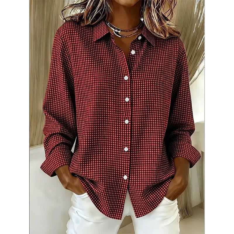 Classic Gingham Button Blouse, Lily & Sam, image 10