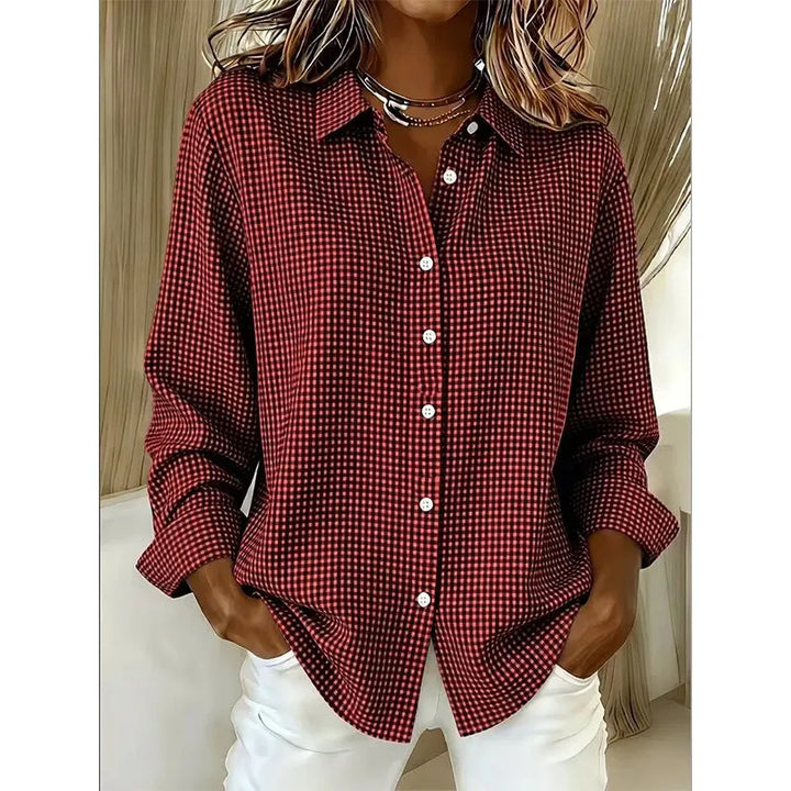 Classic Gingham Button Blouse, Lily & Sam, image 10