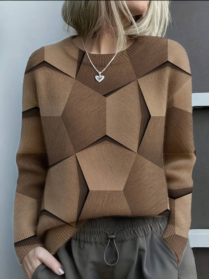 Geometric Colorblock Knit Sweater, Lily & Sam, image 4