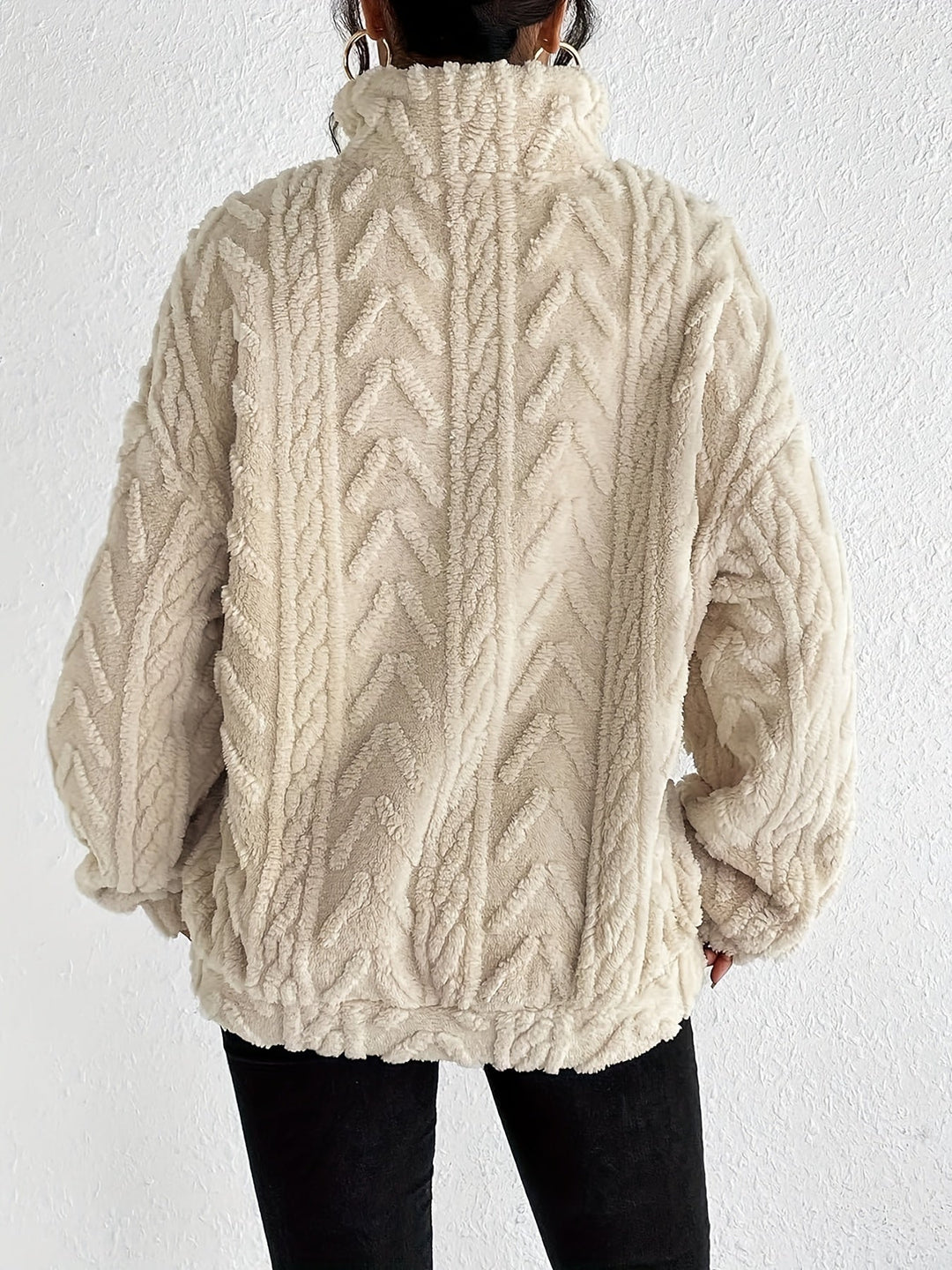 Fluffy Zip Sweater, Lily & Sam, image 4