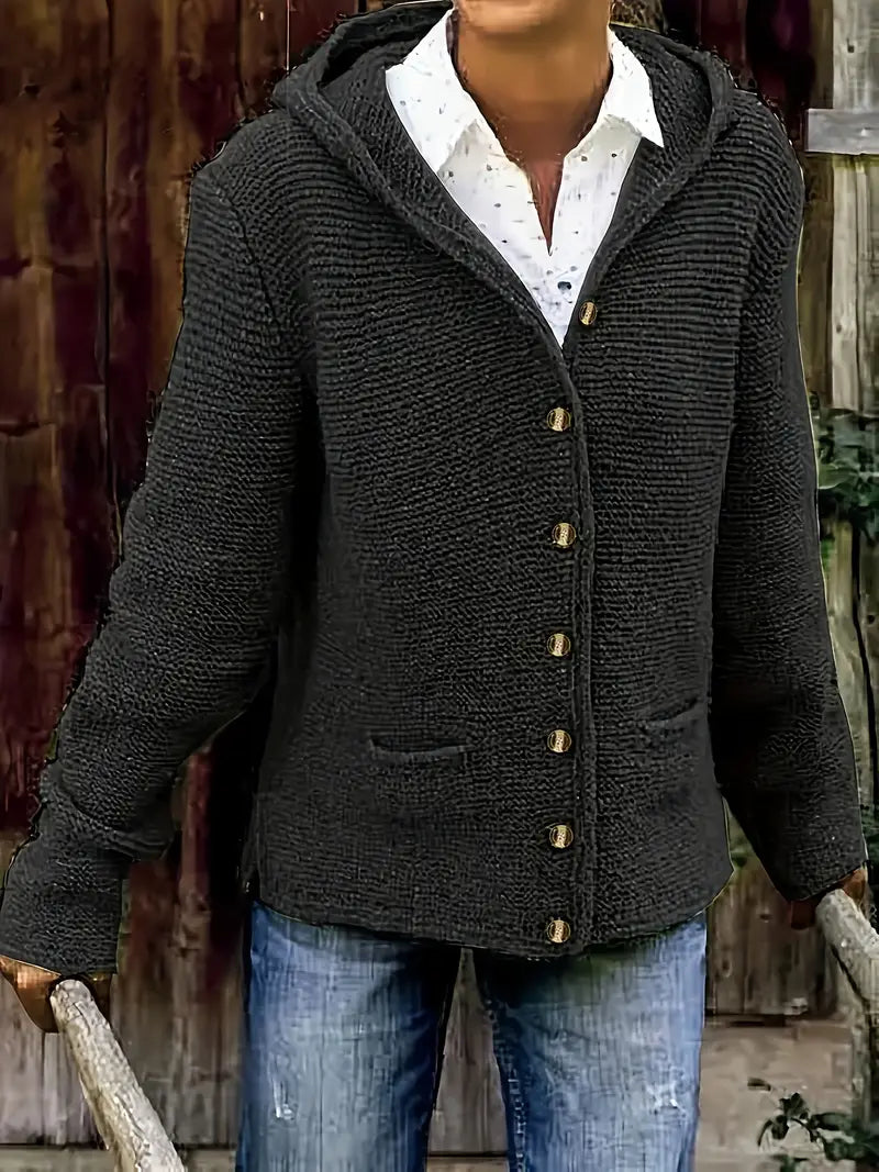 Long Sleeves Cardigan Hoodie, Lily & Sam, image 3