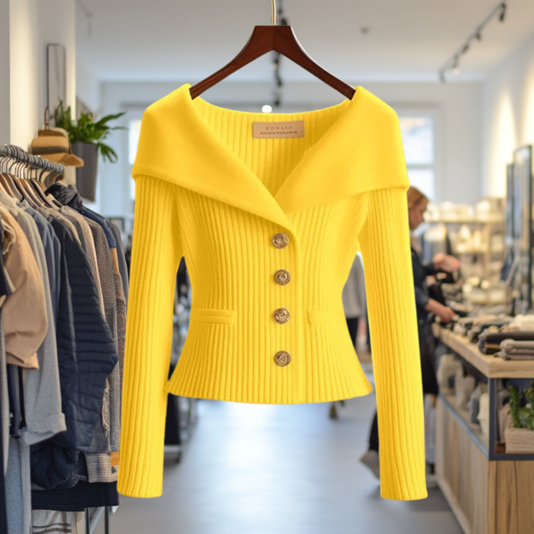 Bold Buttoned Sweater Jacket, Lily & Sam, image 1