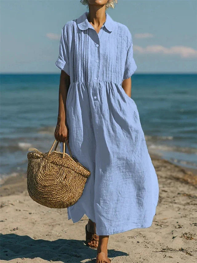 Cotton Button Shirt Dress, Lily & Sam, image 2