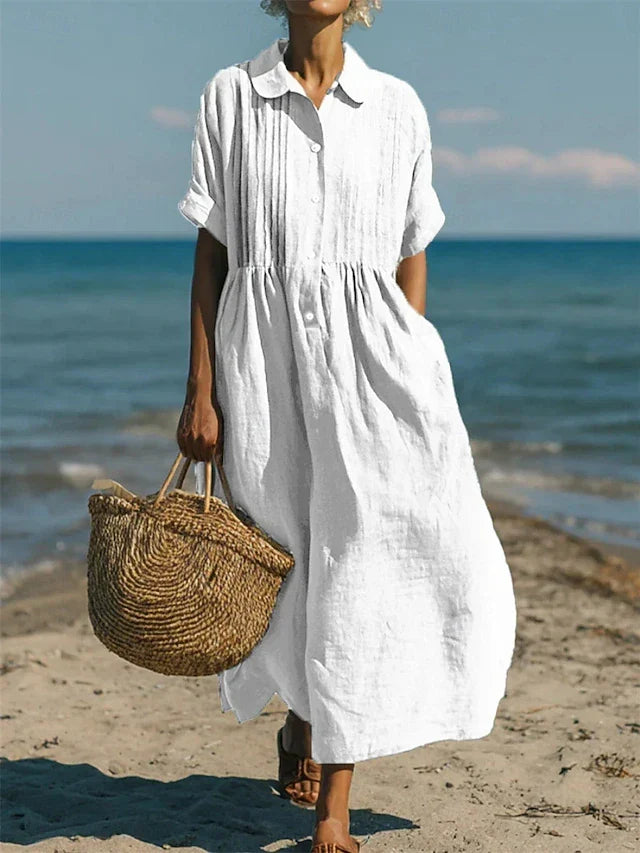 Cotton Button Shirt Dress, Lily & Sam, image 1