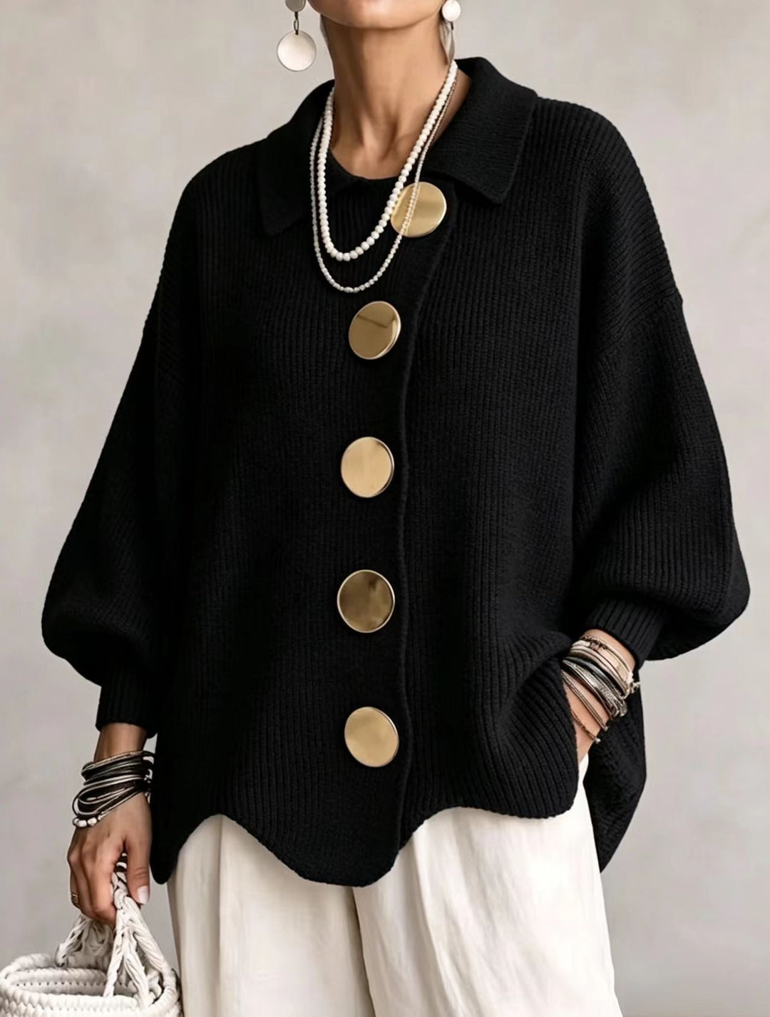 Heavyweight Oversized Cardigan, Lily & Sam, image 14