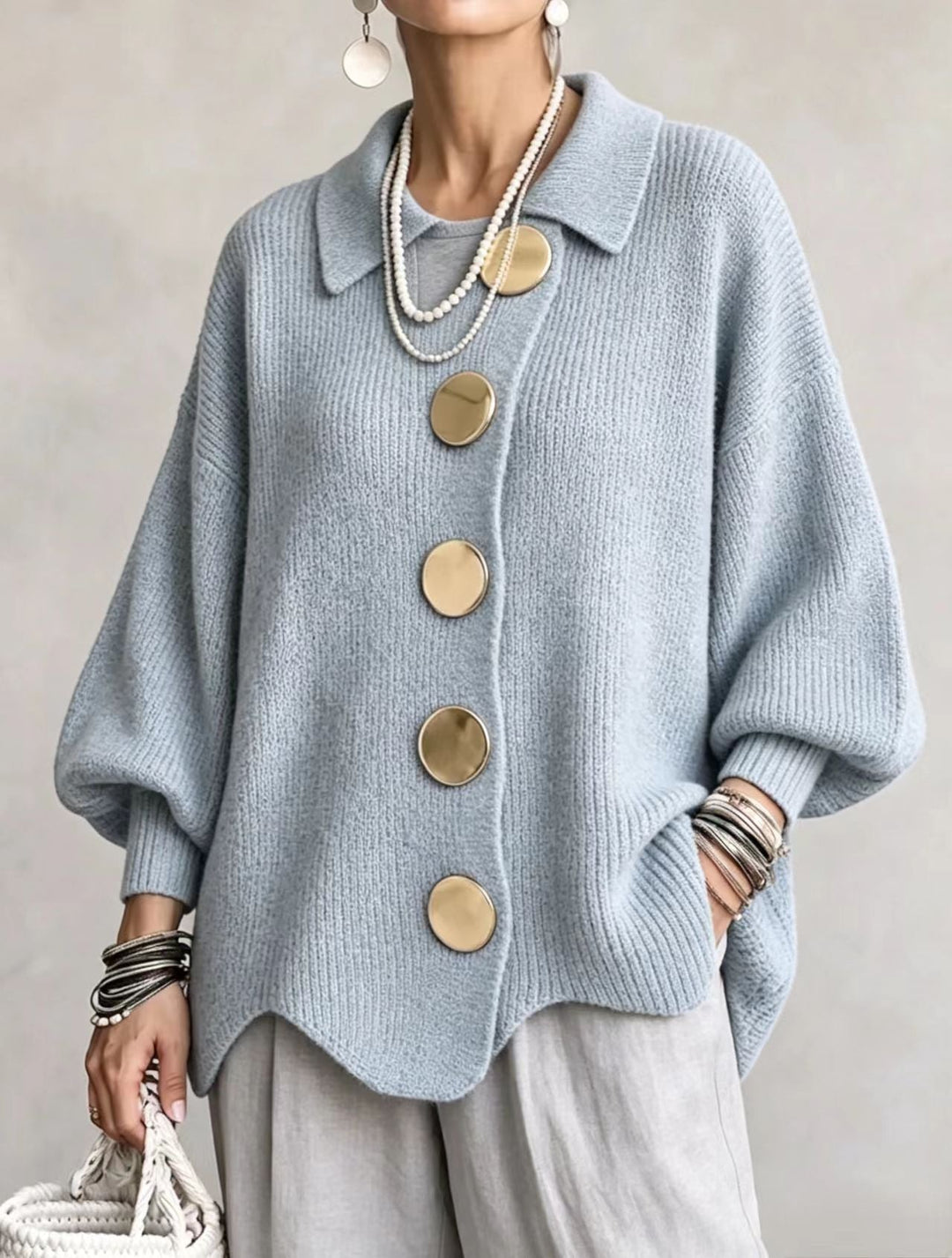 Heavyweight Oversized Cardigan, Lily & Sam, image 12