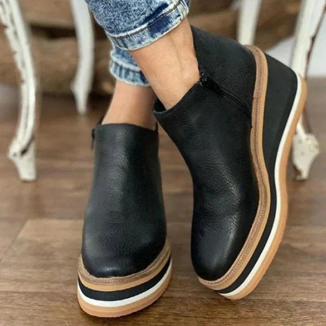 Kamala Casual Wedge Ankle Boots, Lily & Sam, image 3