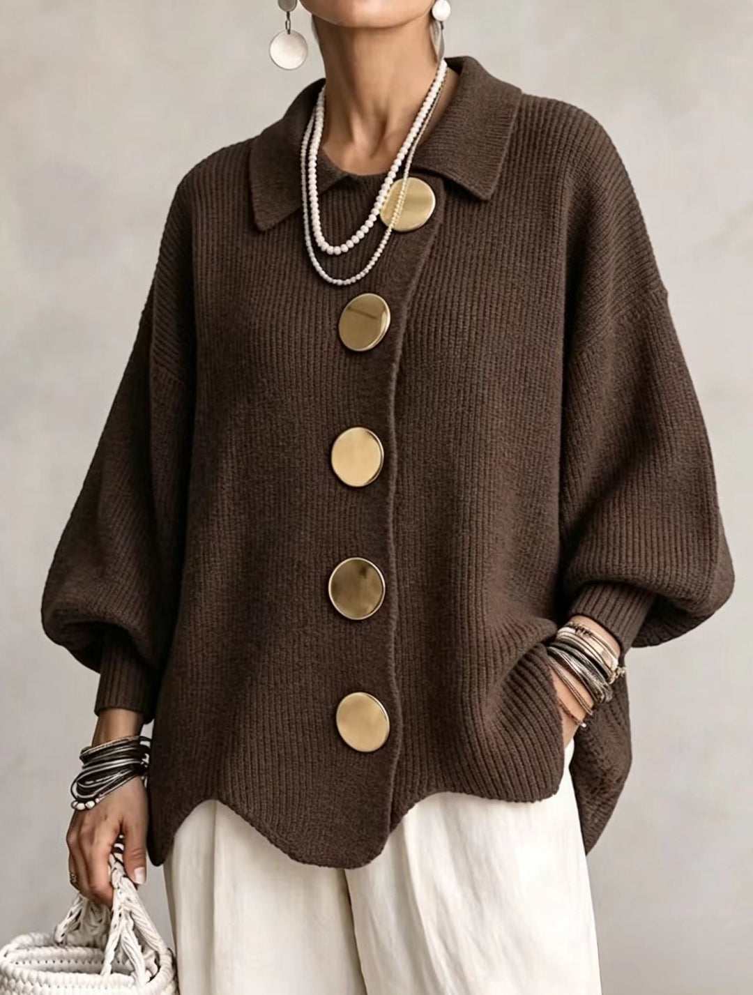 Heavyweight Oversized Cardigan, Lily & Sam, image 9