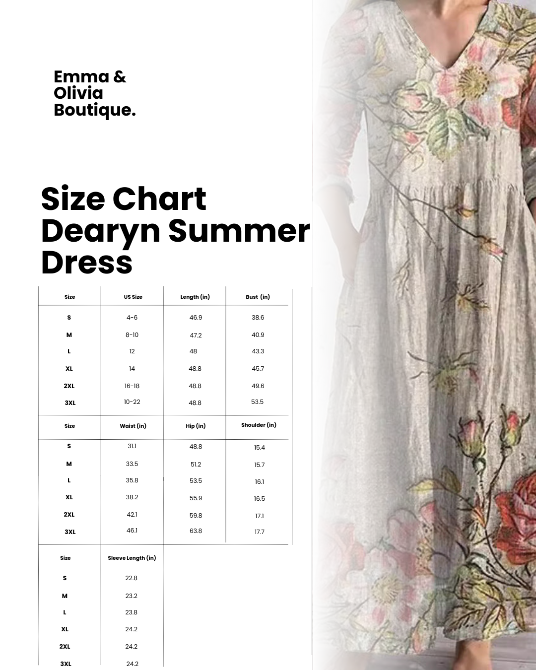 Summer Dress with V Neck and Floral Pattern, Lily & Sam, image 11