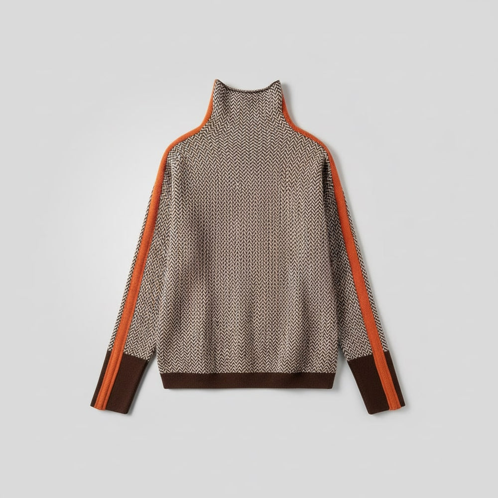Turtleneck with Contrasting Stripes, Lily & Sam, image 2
