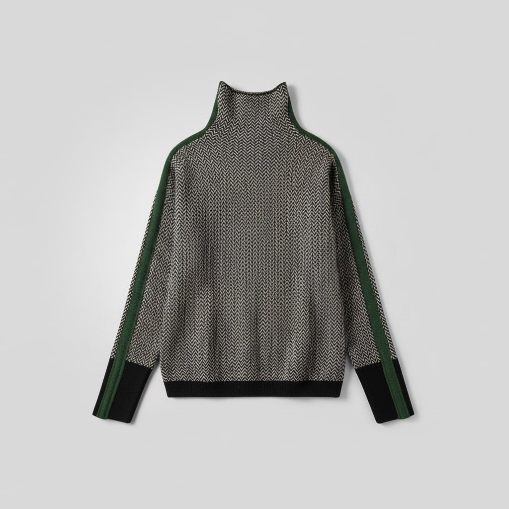 Turtleneck with Contrasting Stripes, Lily & Sam, image 4