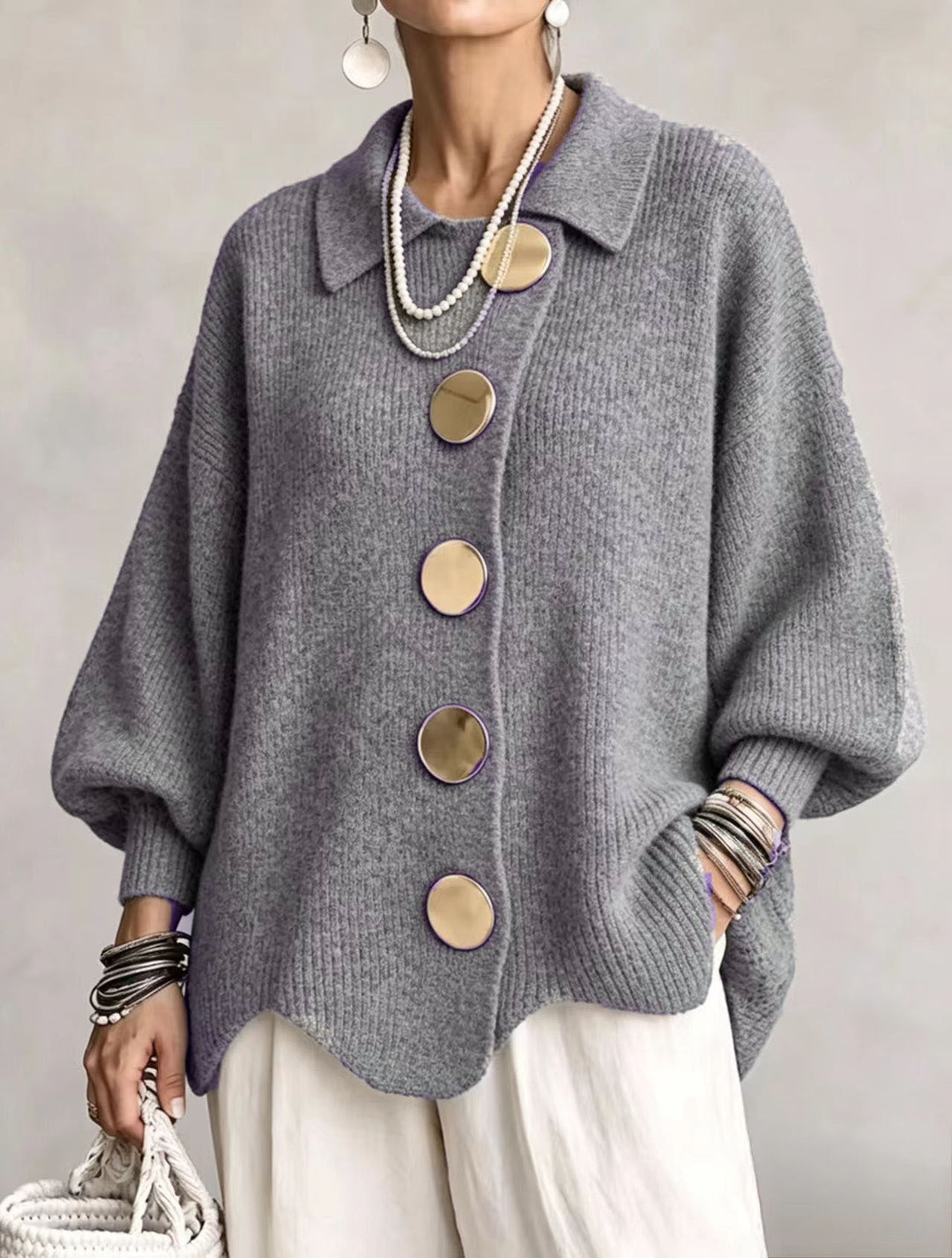 Heavyweight Oversized Cardigan, Lily & Sam, image 8