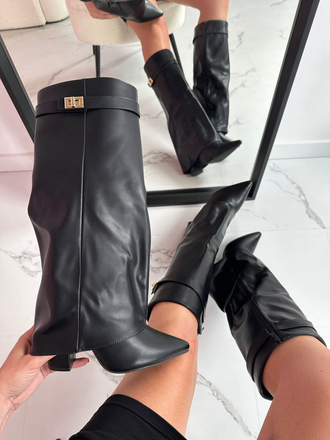 Shark Leather Boots, Lily & Sam, image 1