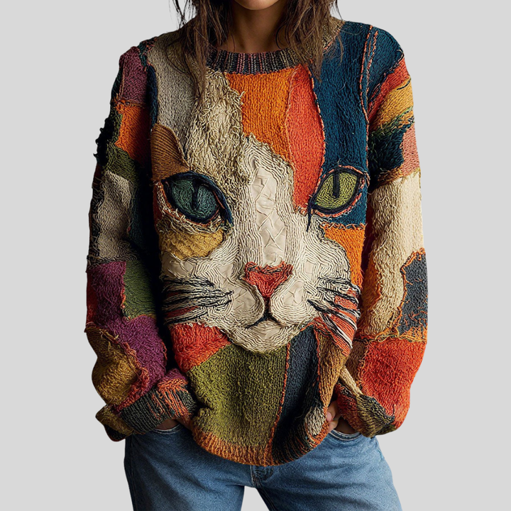 Artistic Cat Statement Top, Lily & Sam, image 1