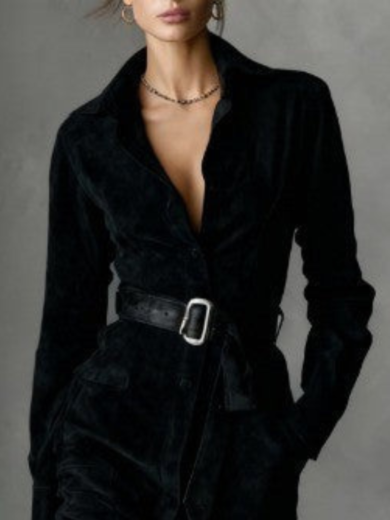Selene Suede Midi Coat Dress, Lily & Sam, image 9