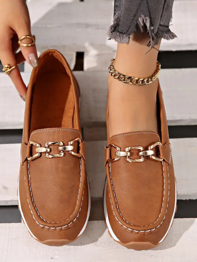 Isla Chain Detail Loafers, Lily & Sam, image 2