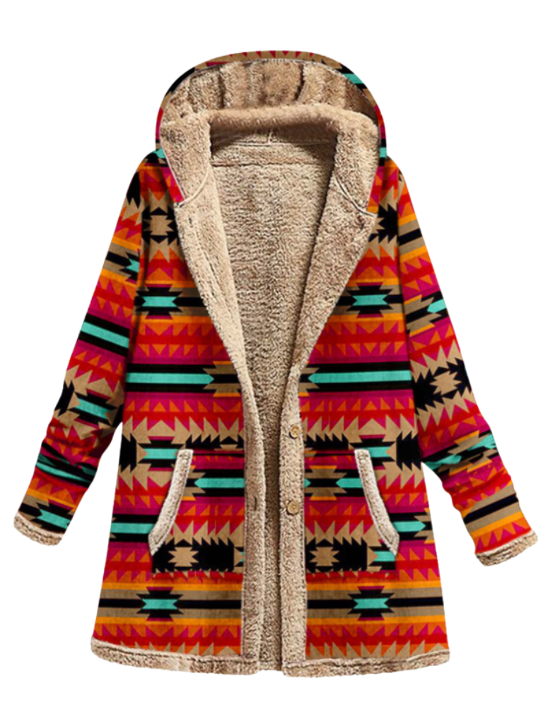 Aurora Cozy Print Coat, Lily & Sam, image 2