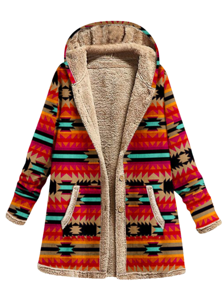 Aurora Cozy Print Coat, Lily & Sam, image 2