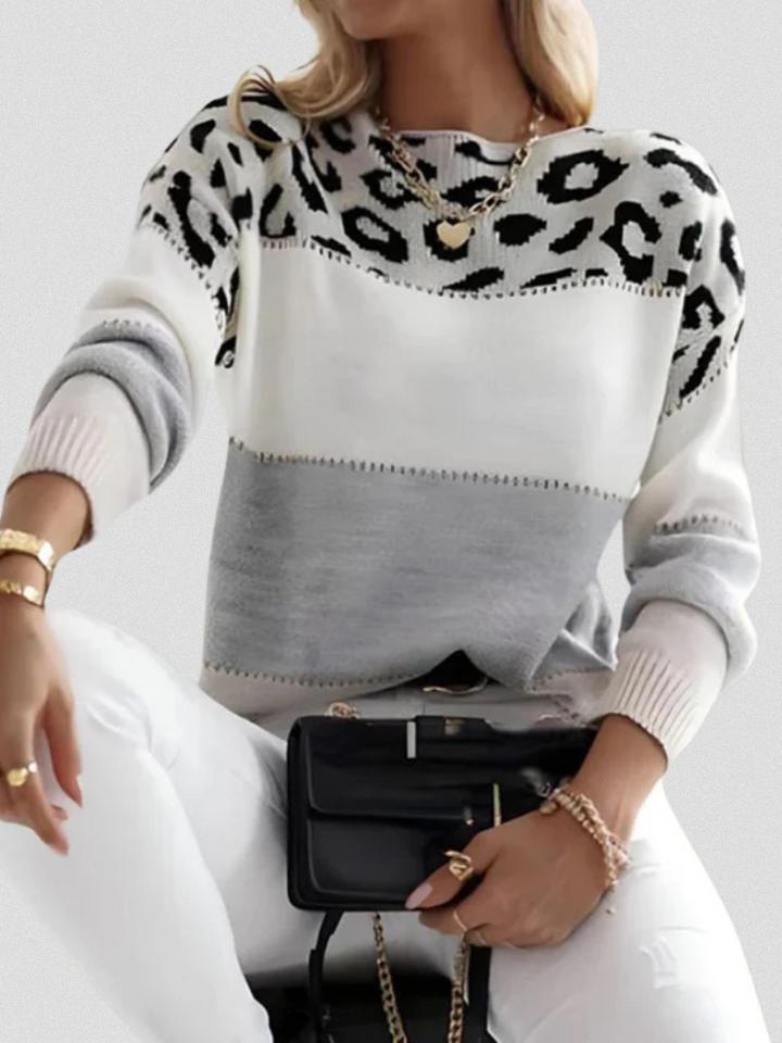 Leopard Accent Sweater, Lily & Sam, image 4