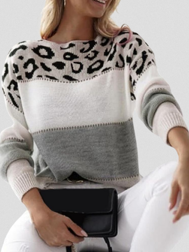 Leopard Accent Sweater, Lily & Sam, image 3