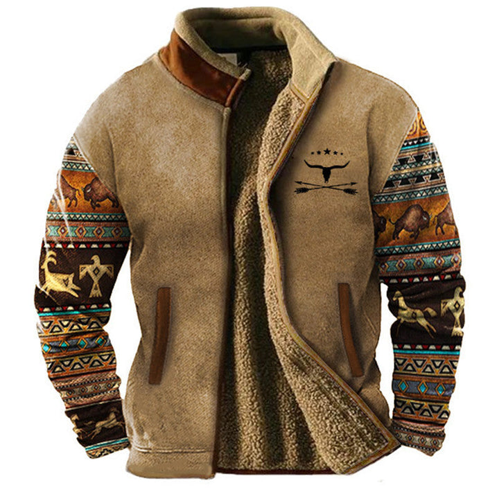 Men's Casual Fleece Jacket, Lily & Sam, image 1
