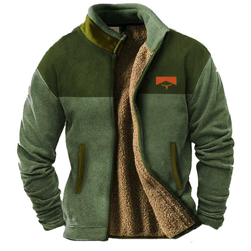Men's Casual Fleece Jacket, Lily & Sam, image 5