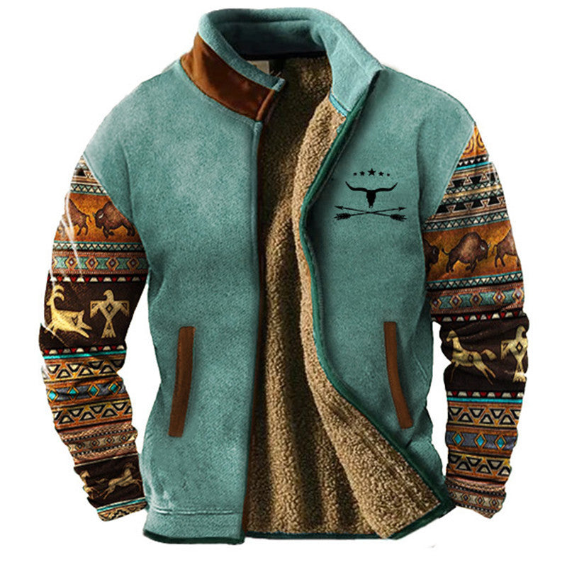 Men's Casual Fleece Jacket, Lily & Sam, image 2