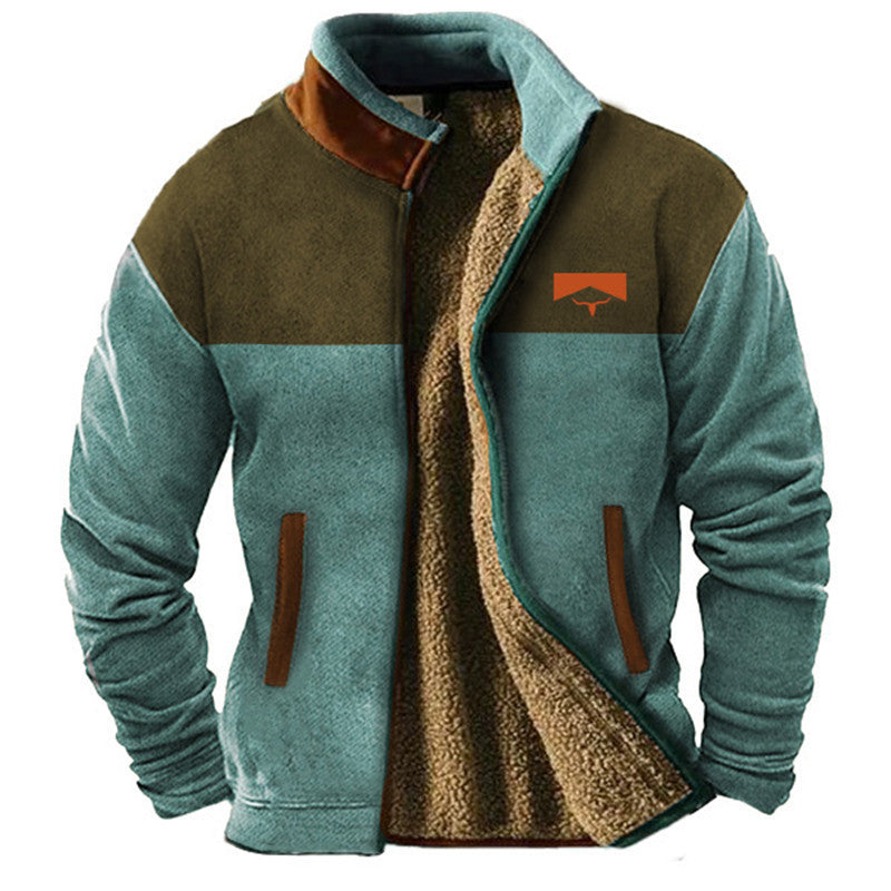 Men's Casual Fleece Jacket, Lily & Sam, image 4
