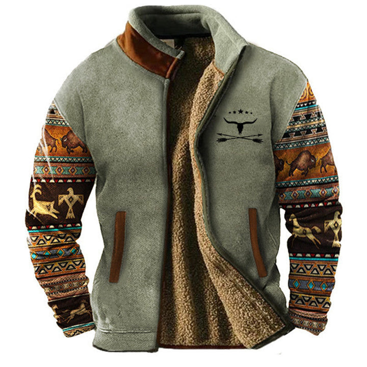 Men's Casual Fleece Jacket, Lily & Sam, image 3