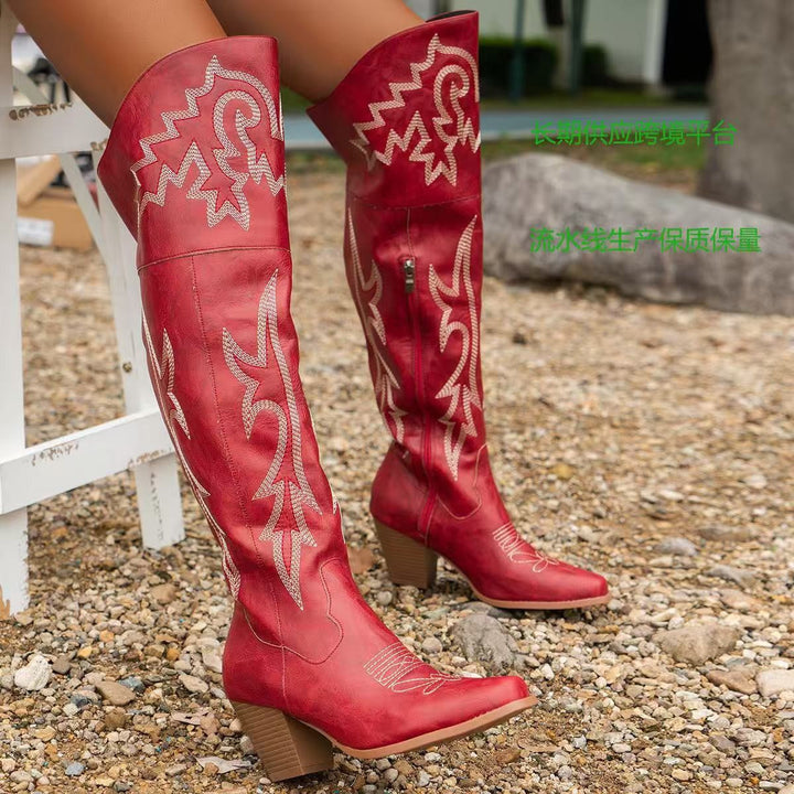 Classic Over the Knee Cowboy Boots, Lily & Sam, image 3
