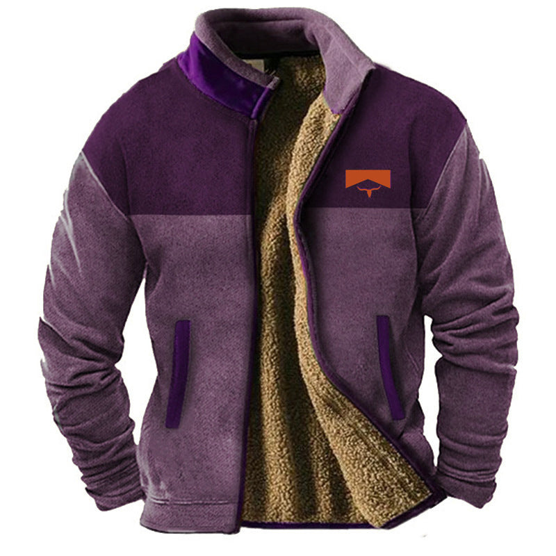 Men's Casual Fleece Jacket, Lily & Sam, image 6