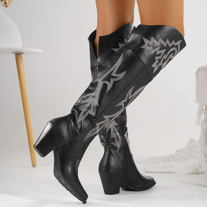 Classic Over the Knee Cowboy Boots, Lily & Sam, image 2