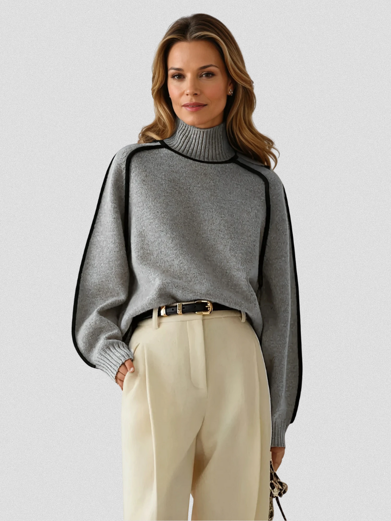 Eloise Contrast Sweater, Lily & Sam, image 1