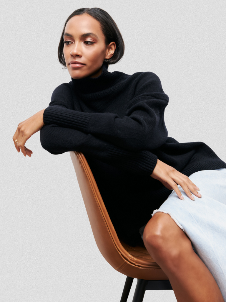 Elena High Collar Knit Sweater, Lily & Sam, image 9