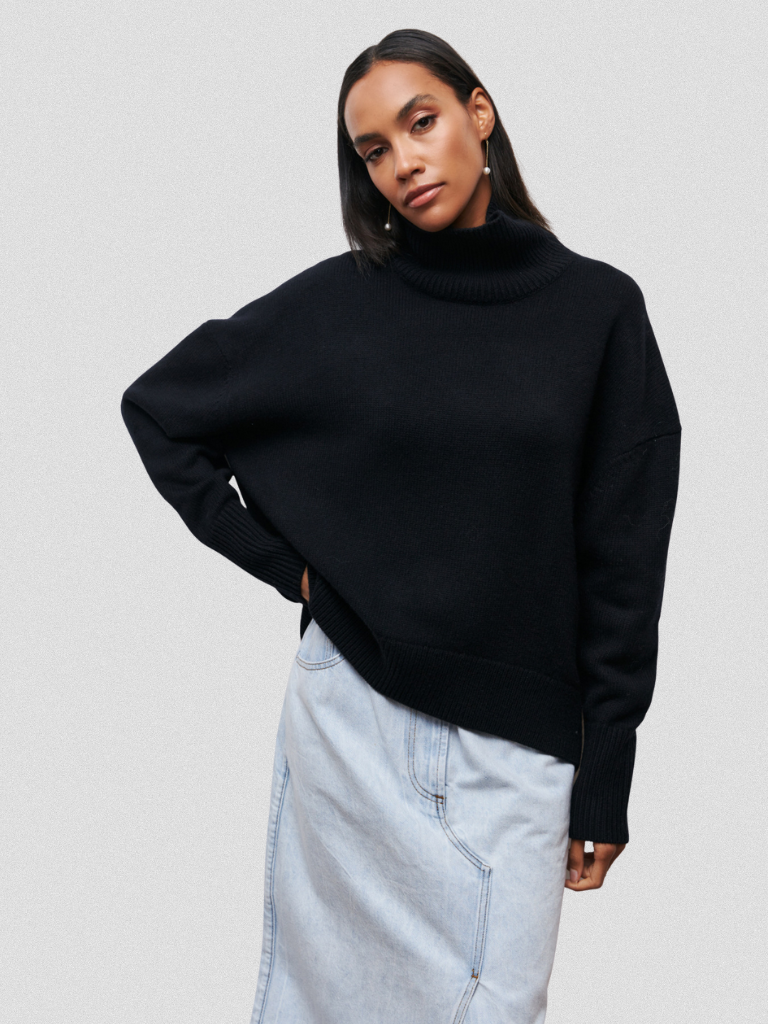 Elena High Collar Knit Sweater, Lily & Sam, image 8
