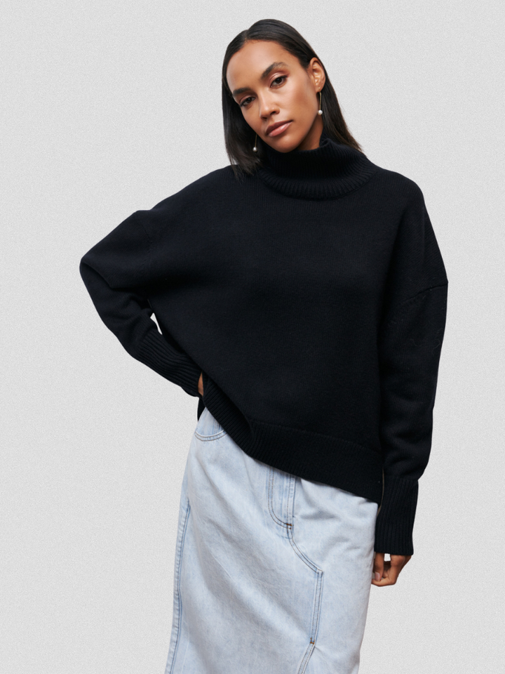 Elena High Collar Knit Sweater, Lily & Sam, image 8