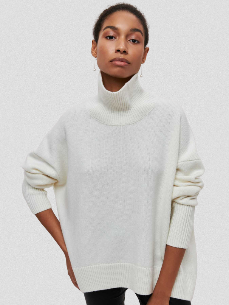 Elena High Collar Knit Sweater, Lily & Sam, image 5