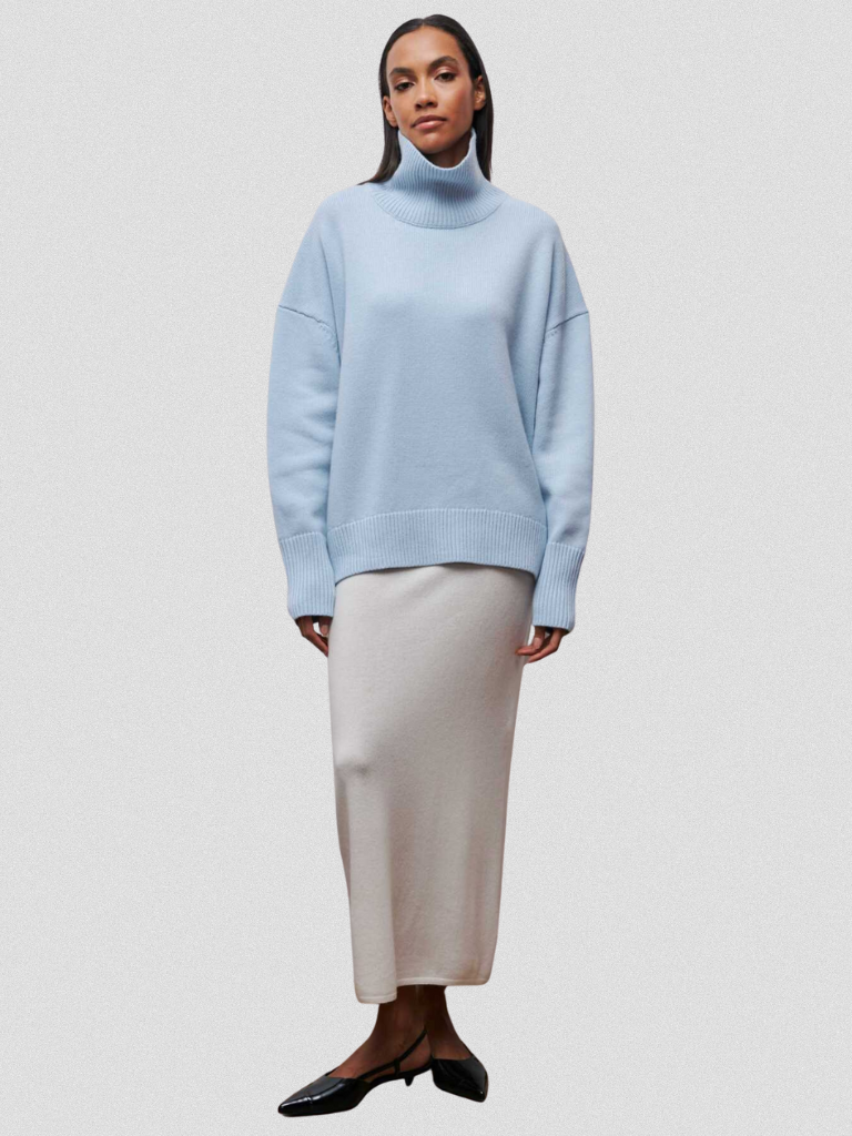 Elena High Collar Knit Sweater, Lily & Sam, image 4