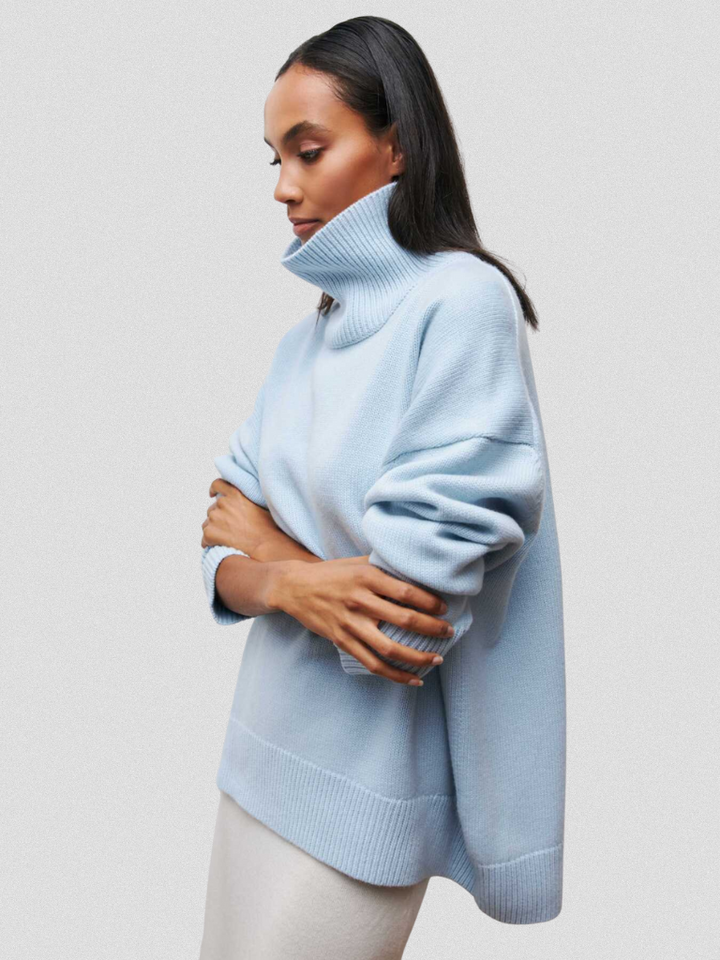 Elena High Collar Knit Sweater, Lily & Sam, image 3