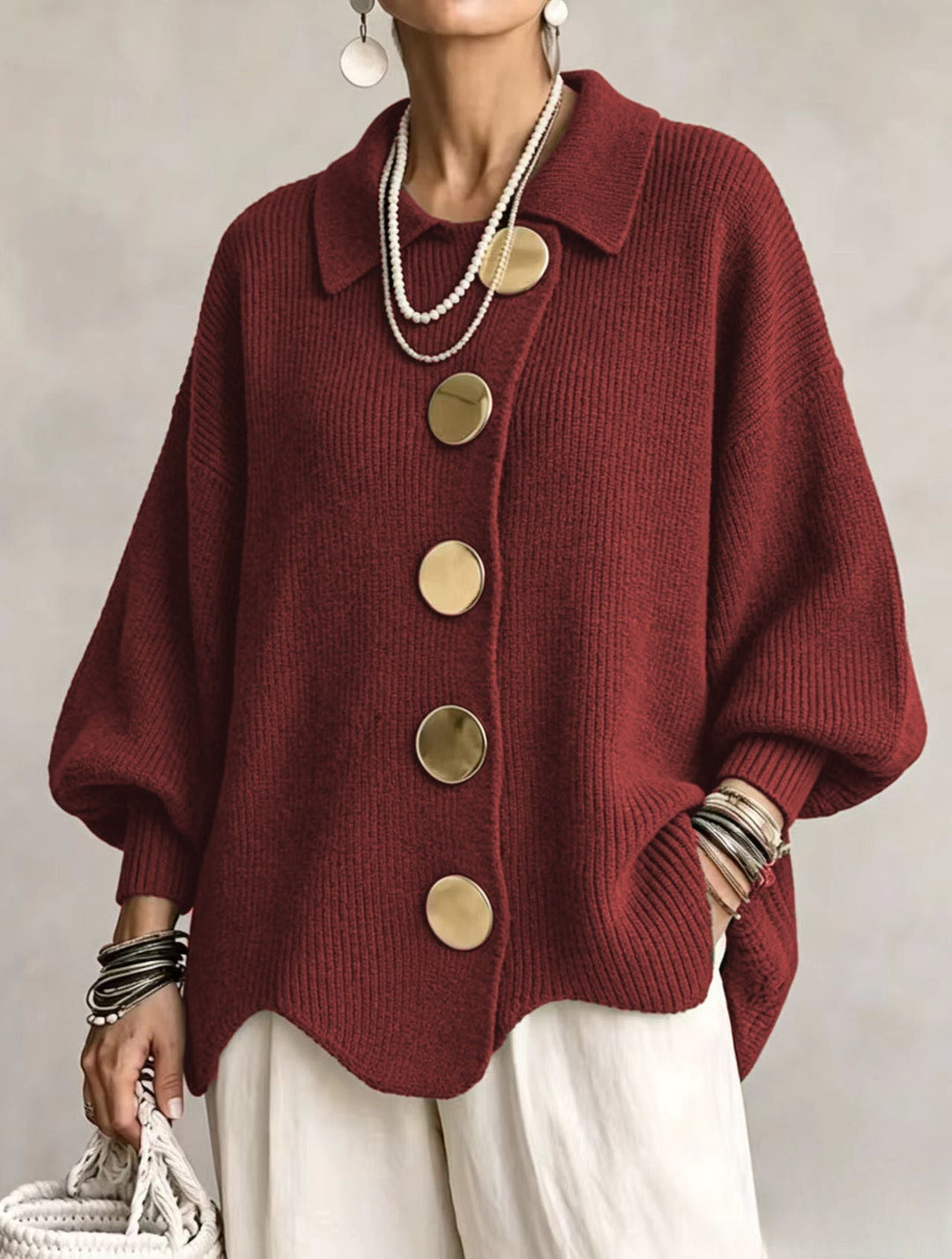 Heavyweight Oversized Cardigan, Lily & Sam, image 7