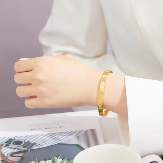 Elegant Crystal Bangles