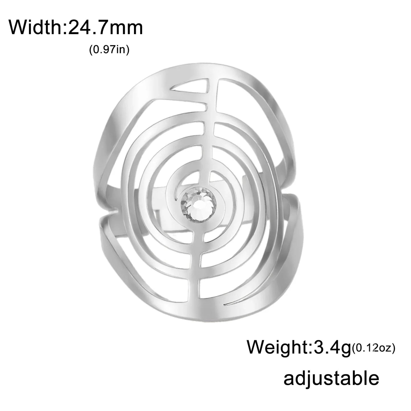 Spiral Gem Ring