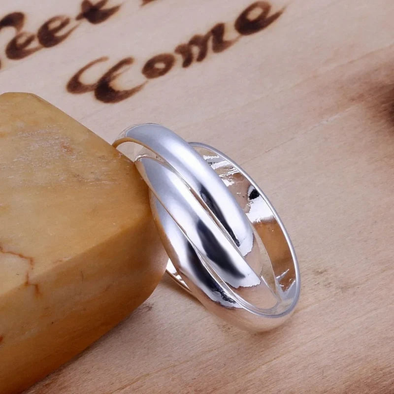 Romantic Sterling Silver Charm Ring