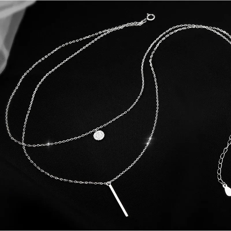 Double Layer Sterling Necklace