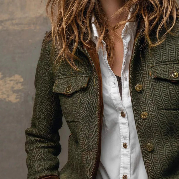Women's Military Jacket with Stand Collar, Lily & Sam, image 2