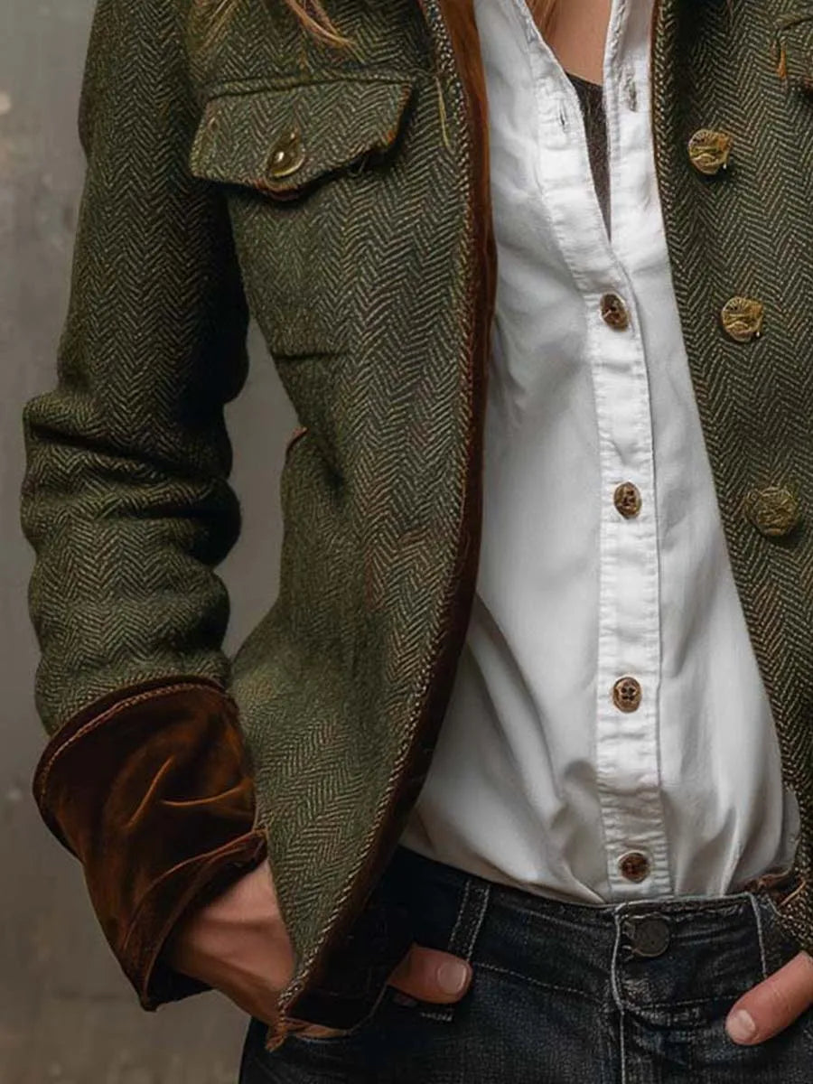 Women's Military Jacket with Stand Collar, Lily & Sam, image 3