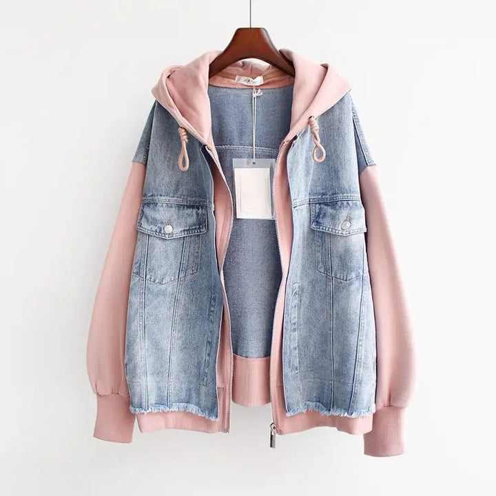 Denim Hoodie Jacket, Lily & Sam, image 1