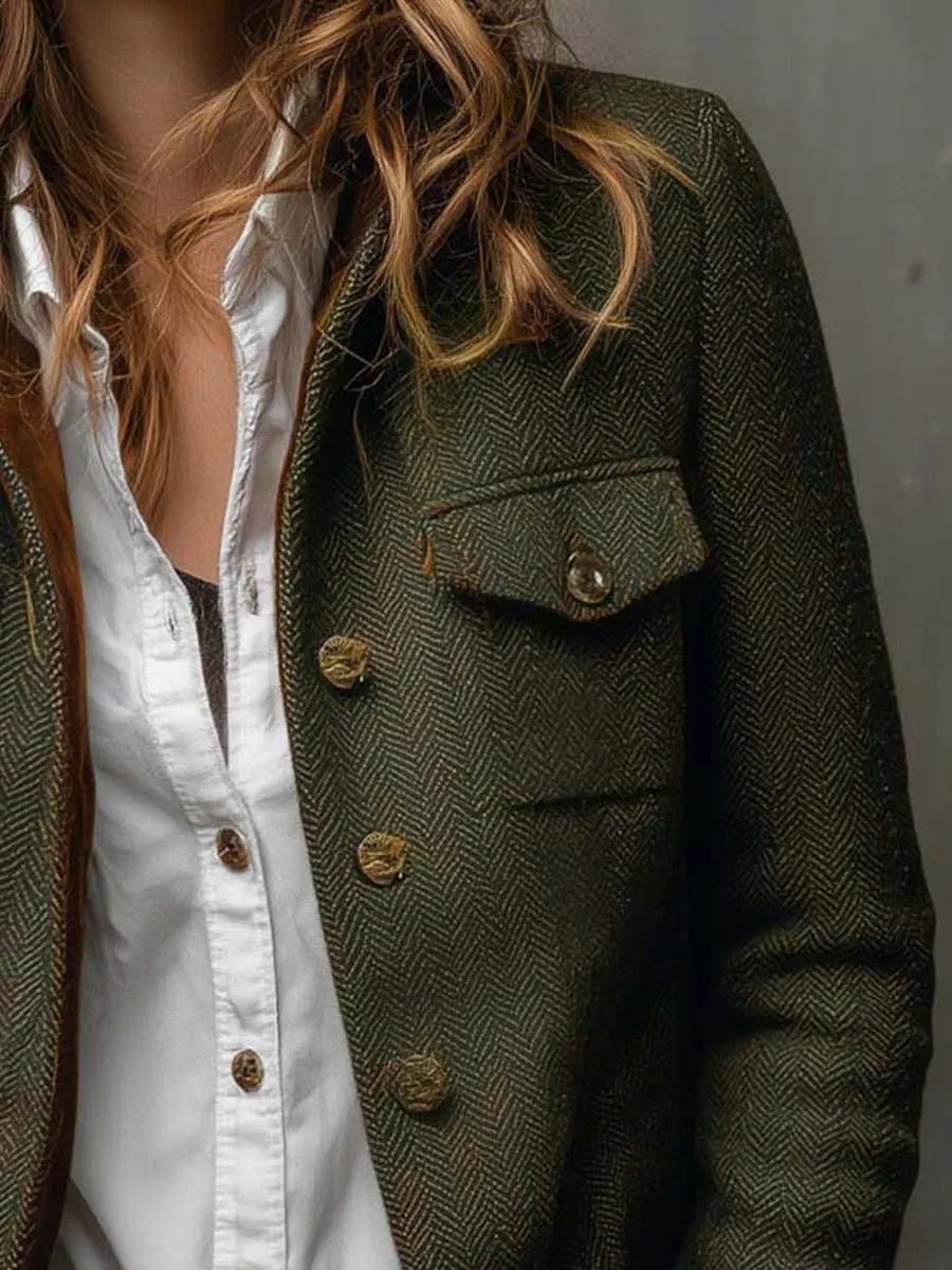 Women's Military Jacket with Stand Collar, Lily & Sam, image 4