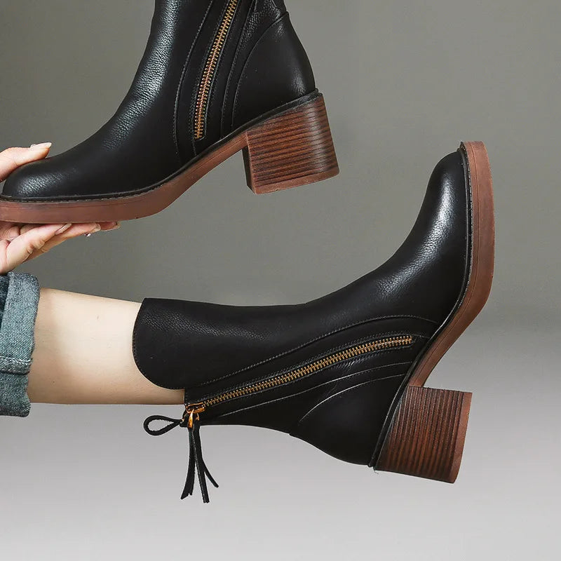 Aria Leather Ankle Boots, Lily & Sam, image 3